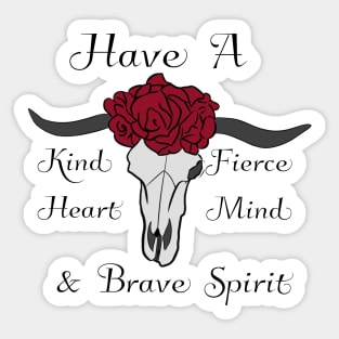 Bull Head Brave Spirit Sticker